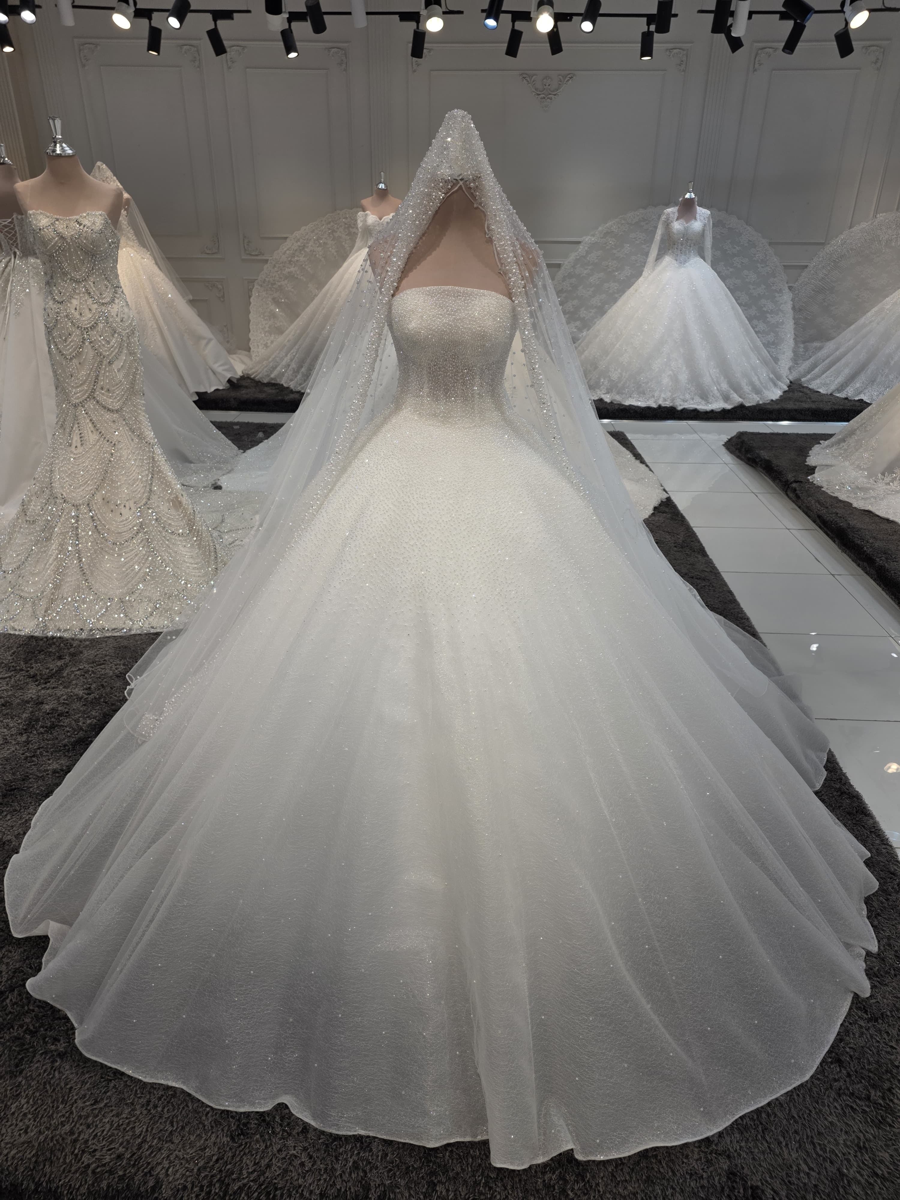 Sweetheart Beaded Lace Ball Gown