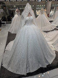 Strapless Sculptured Corset Lace Ball Gown