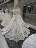 Strapless Shimmer Ball Gown with Veil